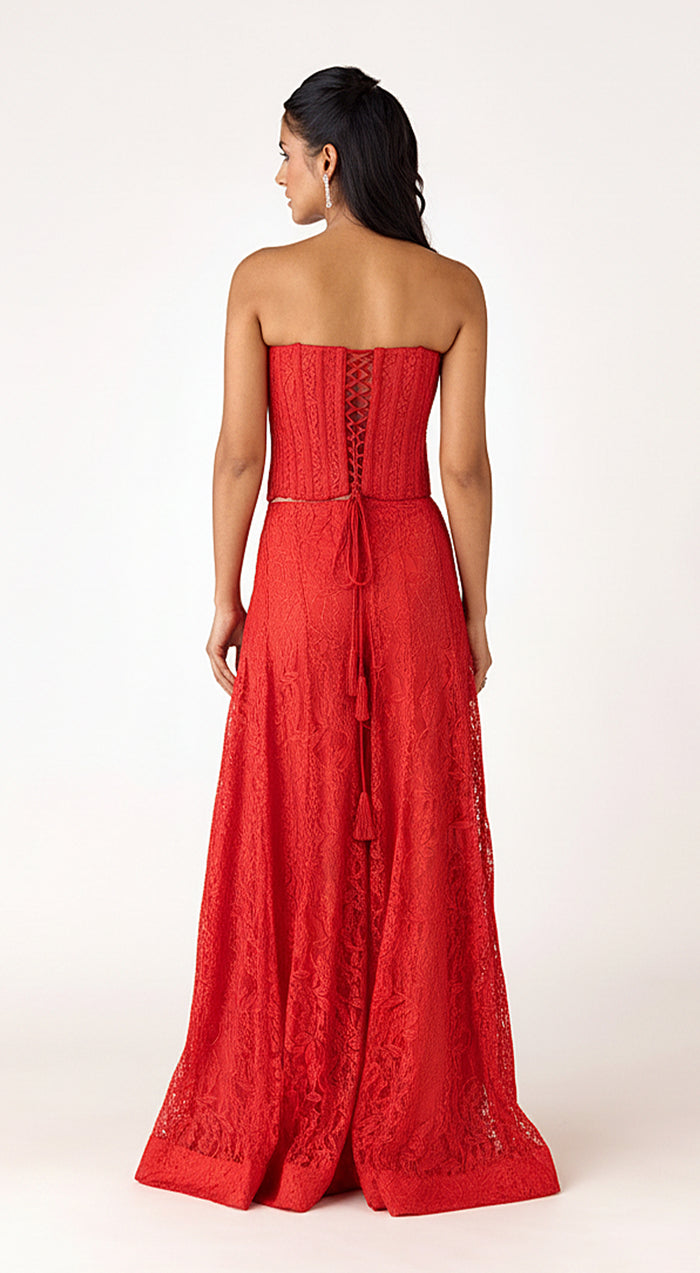 The Crimson Glow Sharara Set