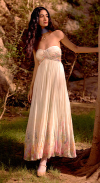 Ivory Aurora Summer Silk Dress