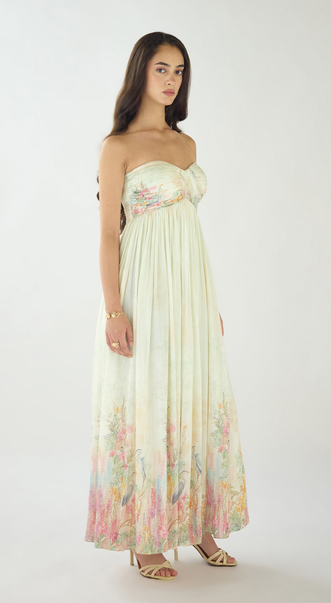 Ivory Aurora Summer Silk Dress