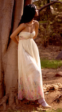 Ivory Aurora Summer Silk Dress