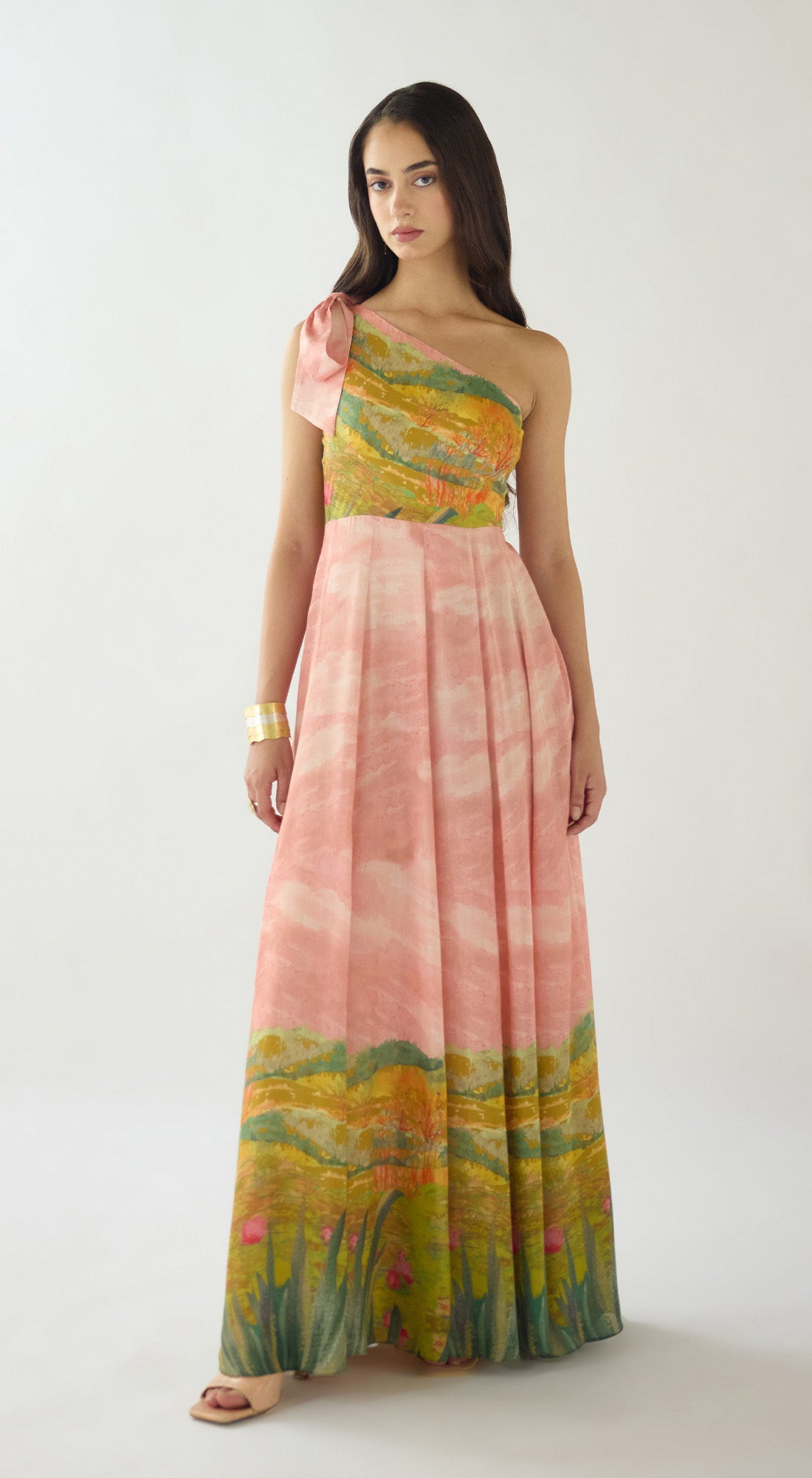 Blush Meadow Muslin Dress