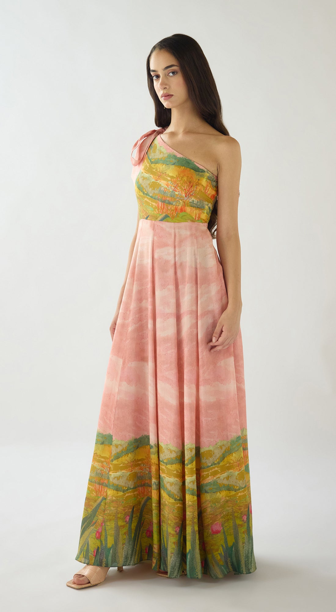 Blush Meadow Muslin Dress