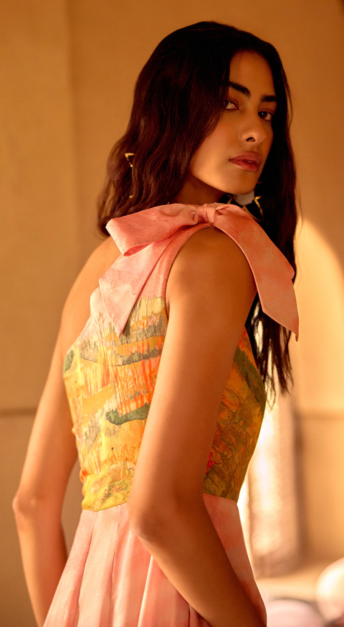 Blush Meadow Muslin Dress