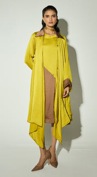 Mustard Satin Fusion Set