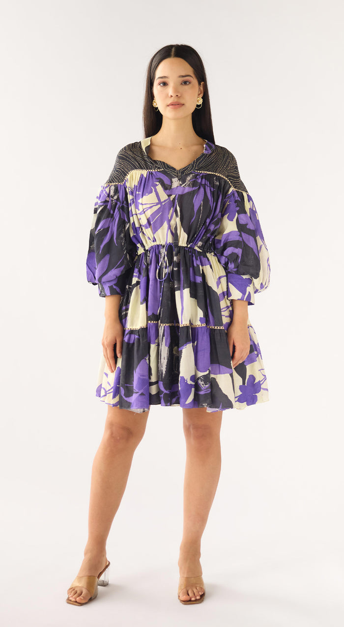 Purple Muslin Whimsy Dress
