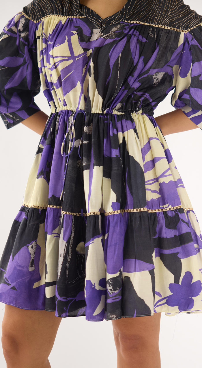 Purple Muslin Whimsy Dress