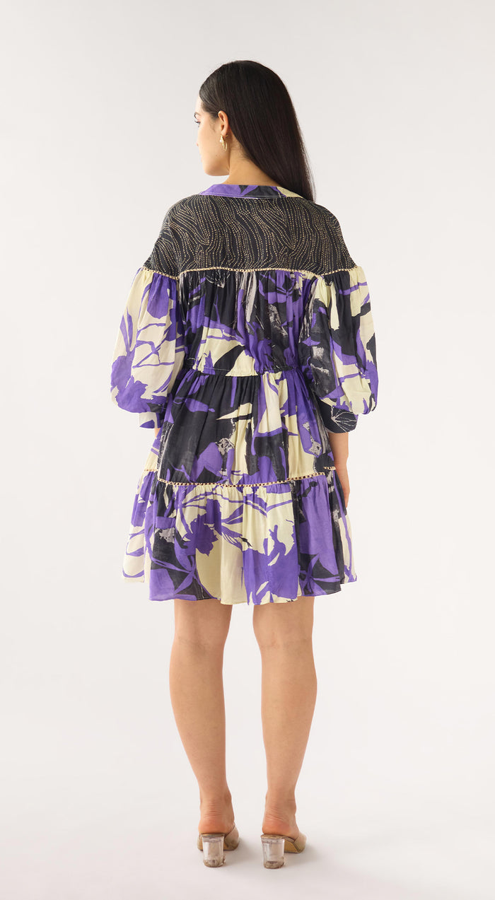 Purple Muslin Whimsy Dress