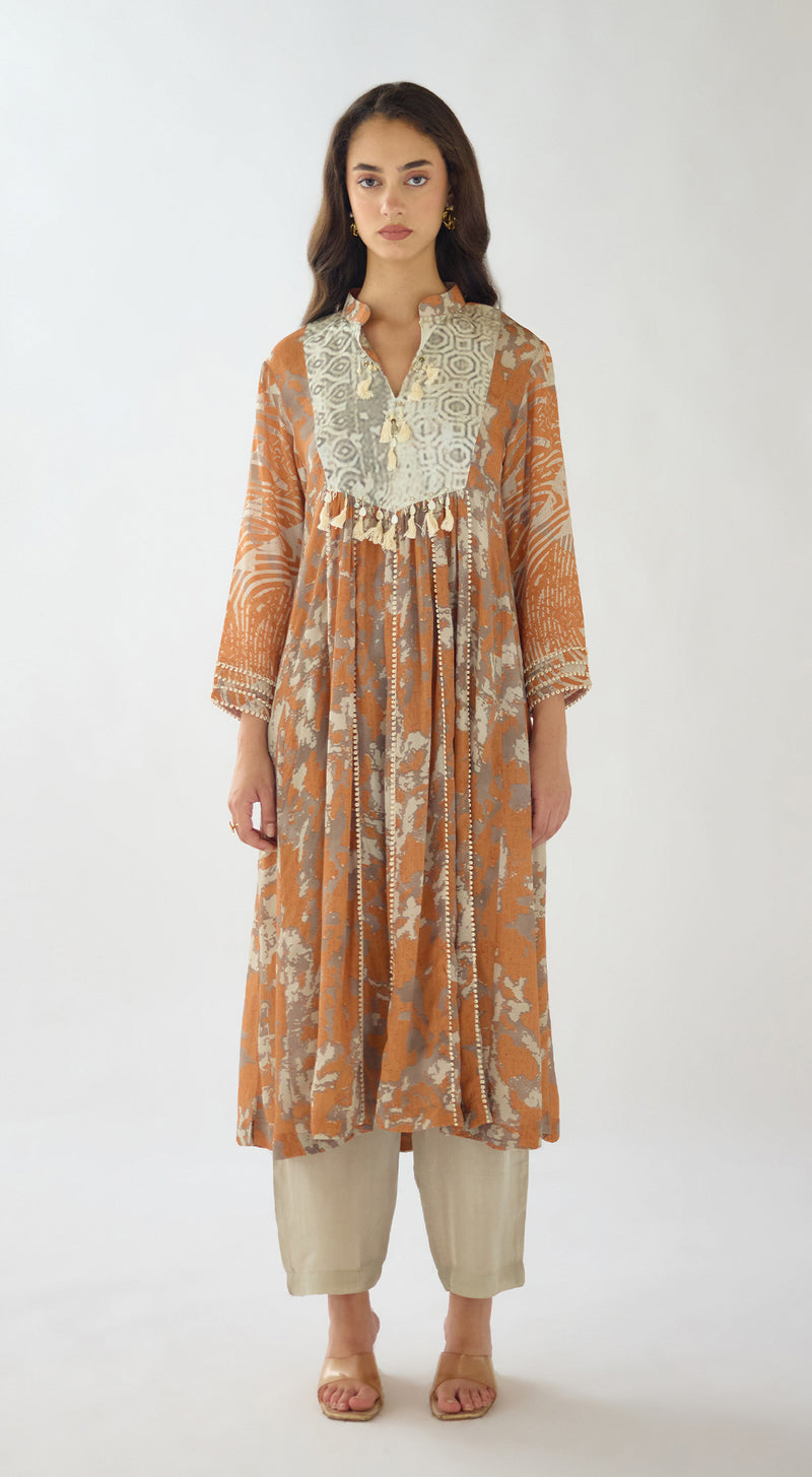 The Amber Dusk Georgette Kurta Set