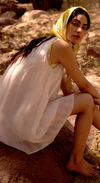 Ivory Drift Organza Dress