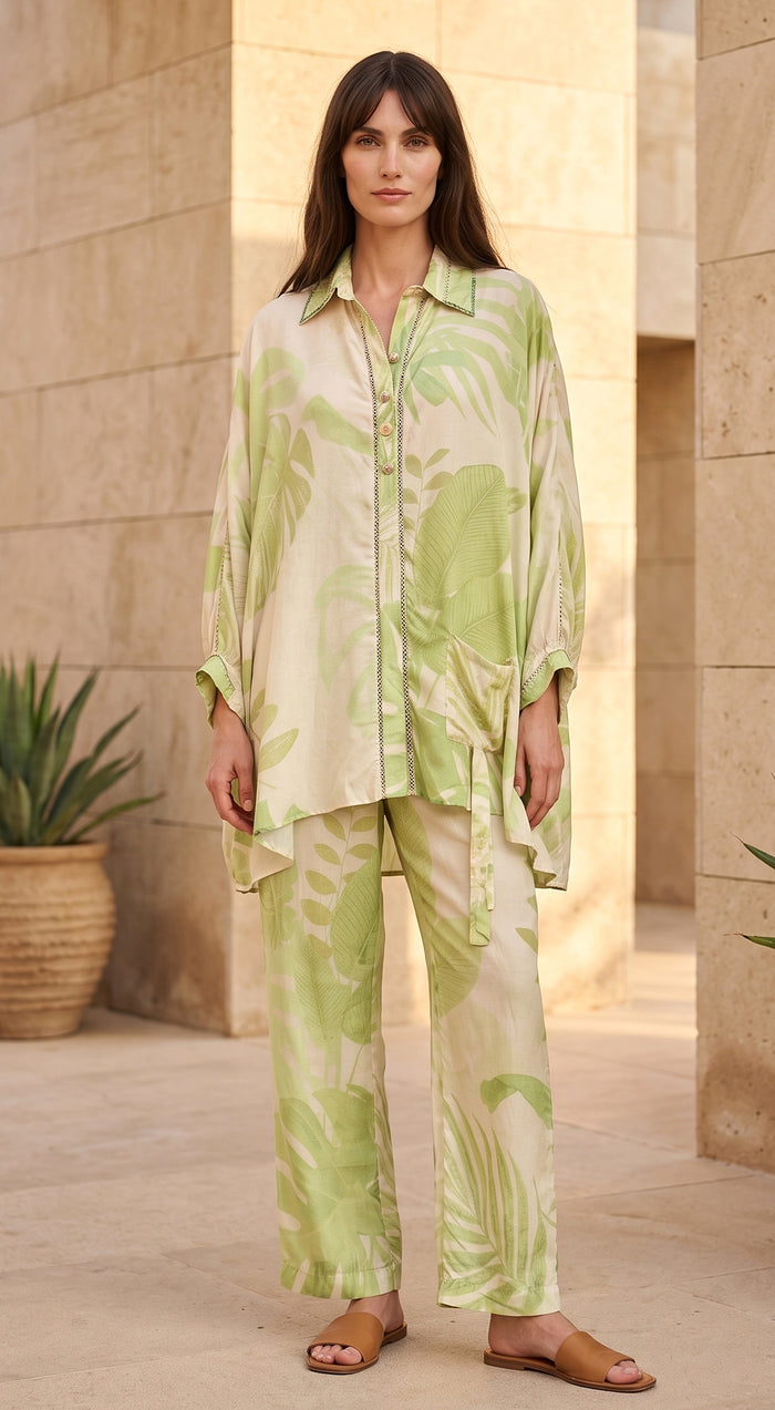 Ivory Muslin Floral Co-ord Set