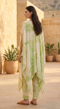 Ivory Muslin Palm Reverie Co-ord Set