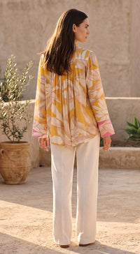 Mustard Muslin Bloom Shirt