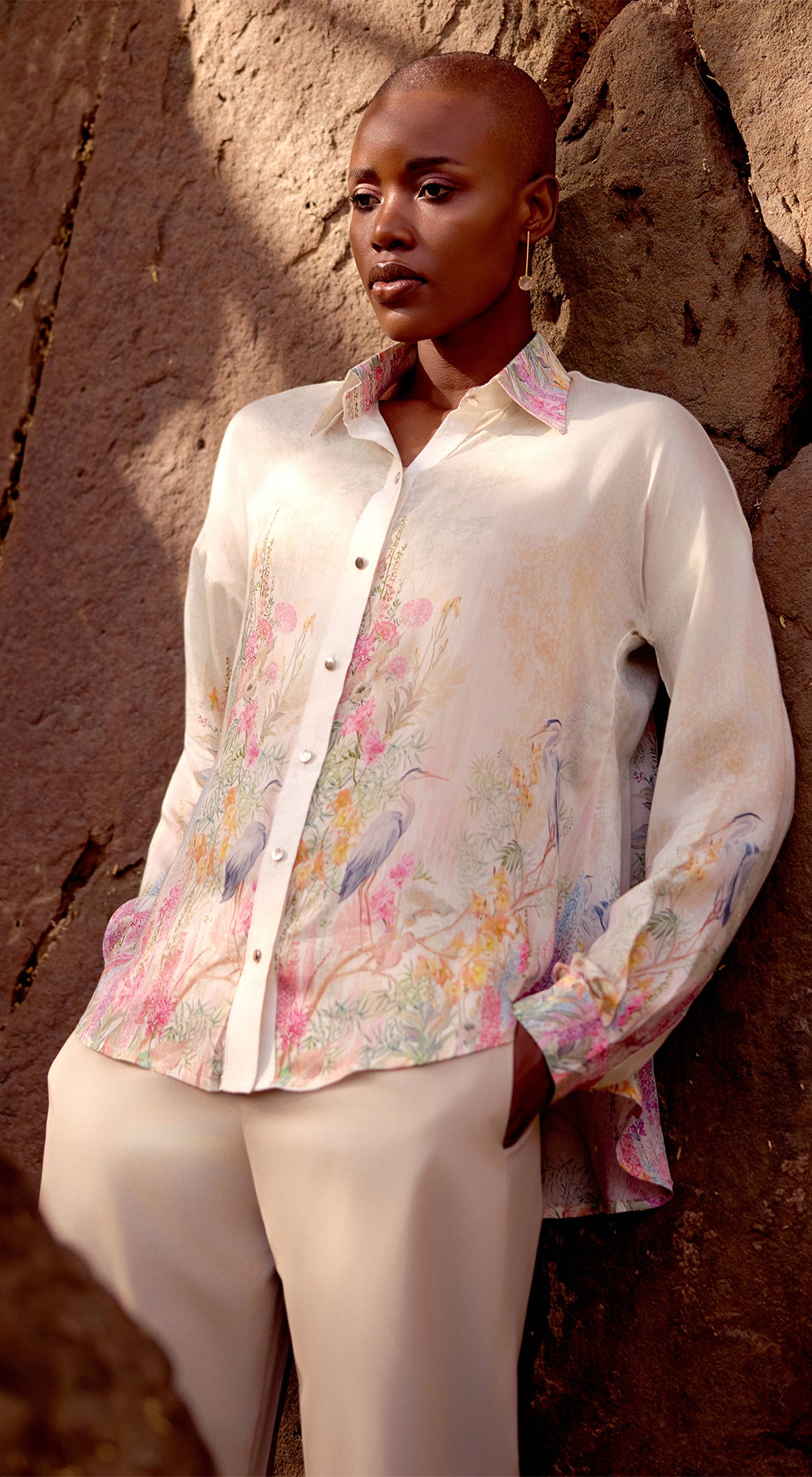 Rose Reed Summer Silk Shirt – Basanti Kapde aur Koffee