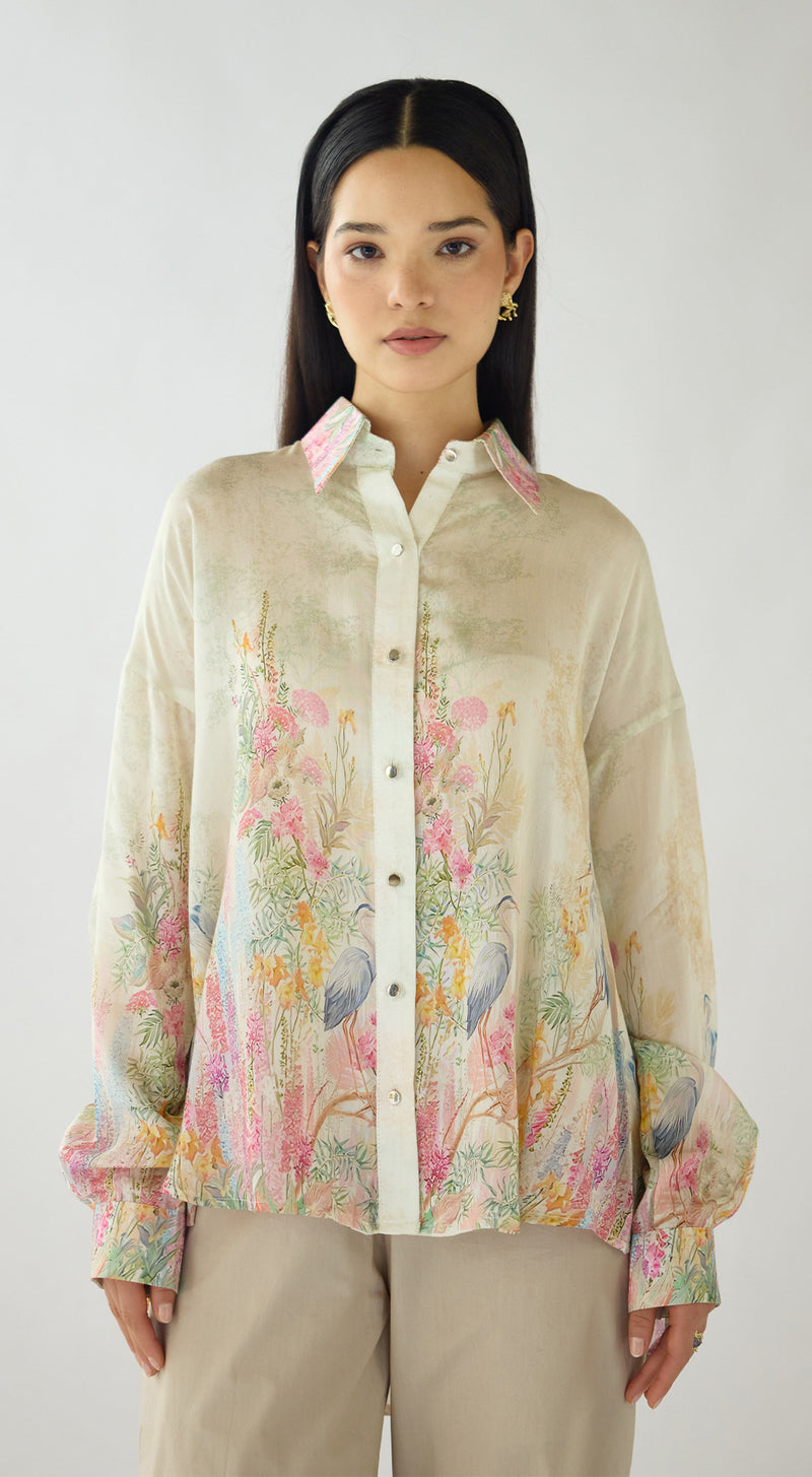 Rose Reed Summer Silk Shirt