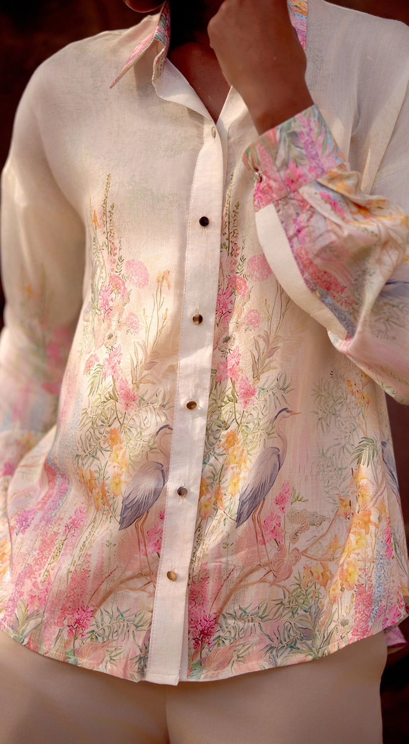 Rose Reed Summer Silk Shirt