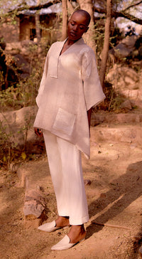 Ivory Stone Drift Embroidered Co-ord Set