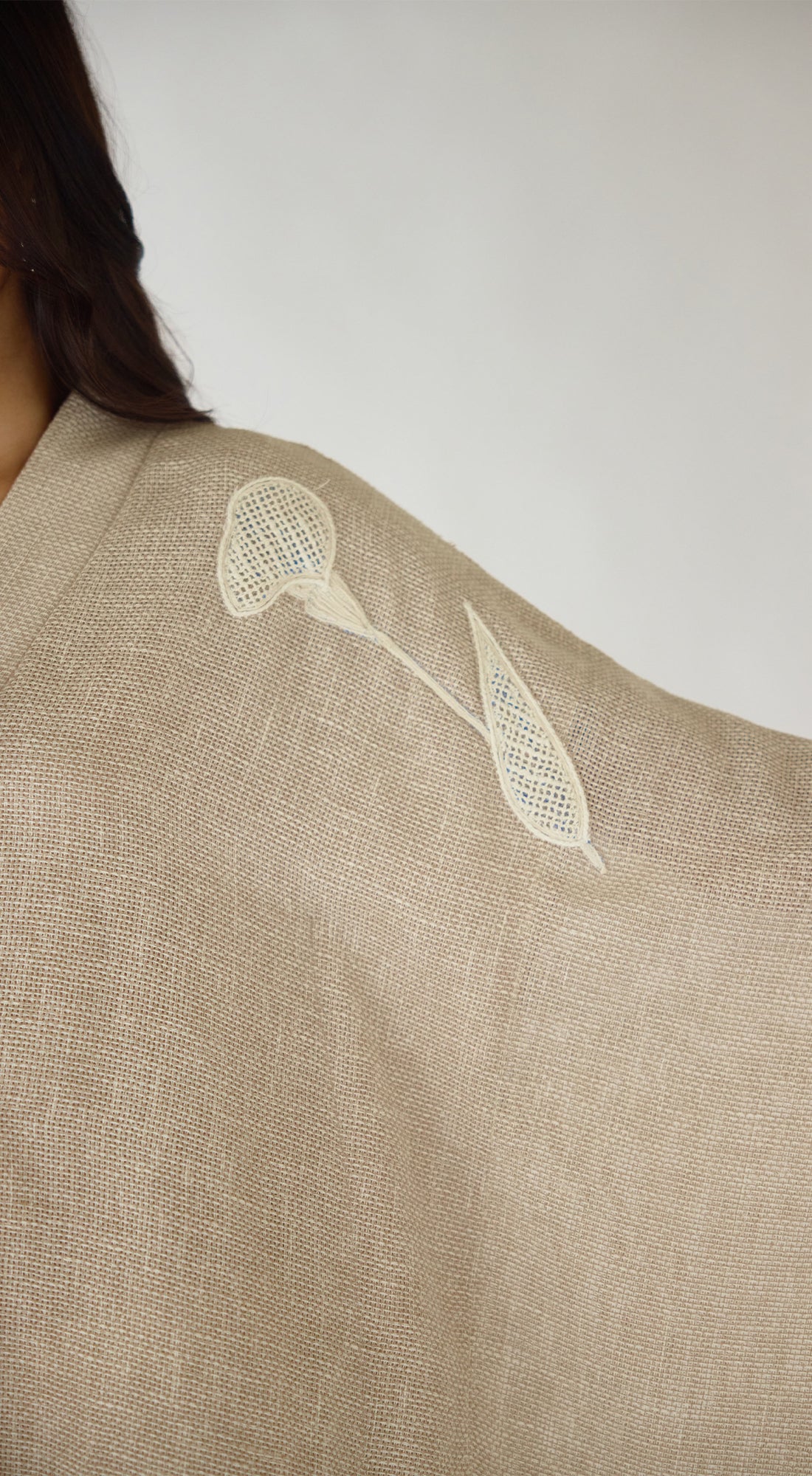 Ivory Stone Drift Embroidered Co-ord Set