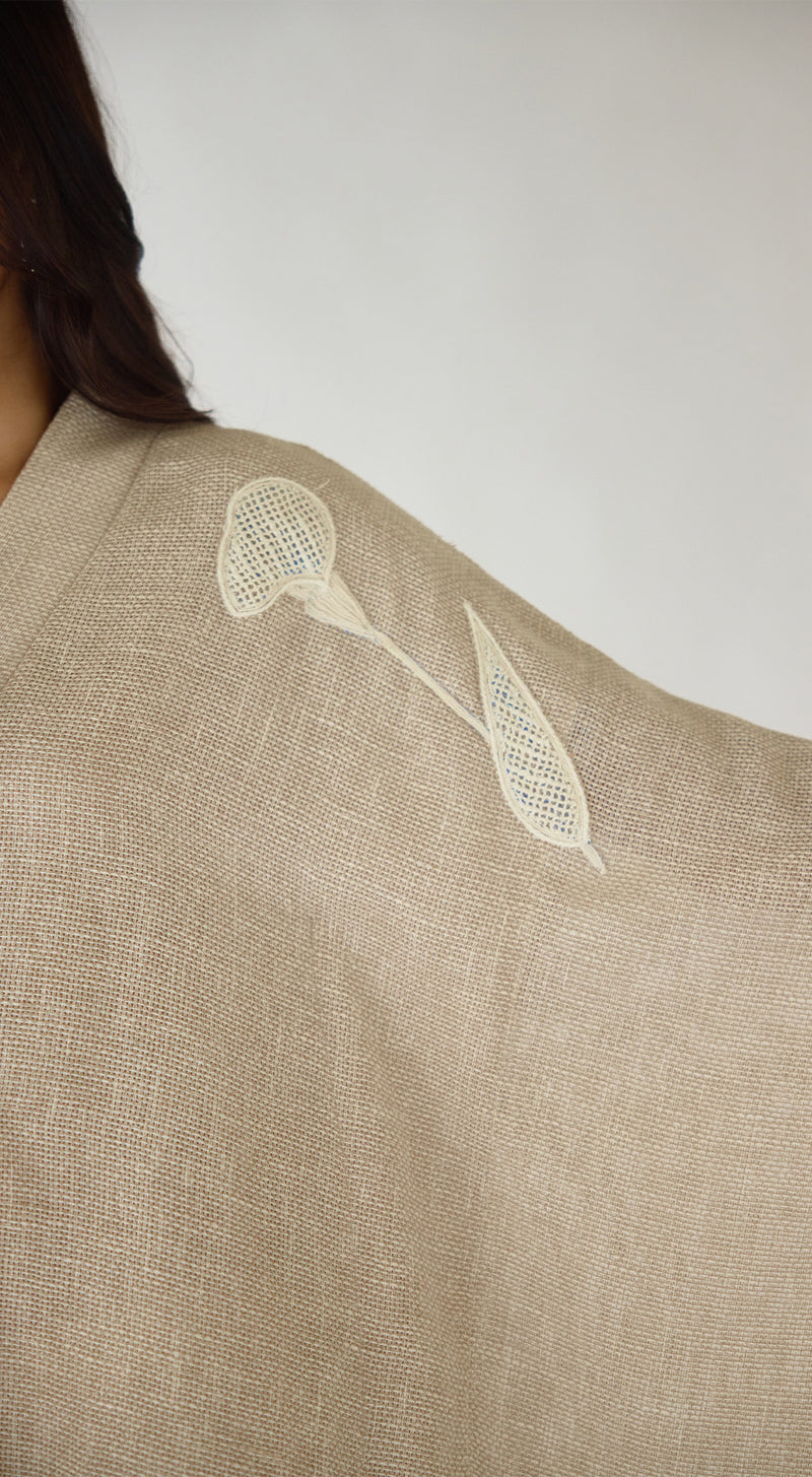 Ivory Stone Drift Embroidered Co-ord Set