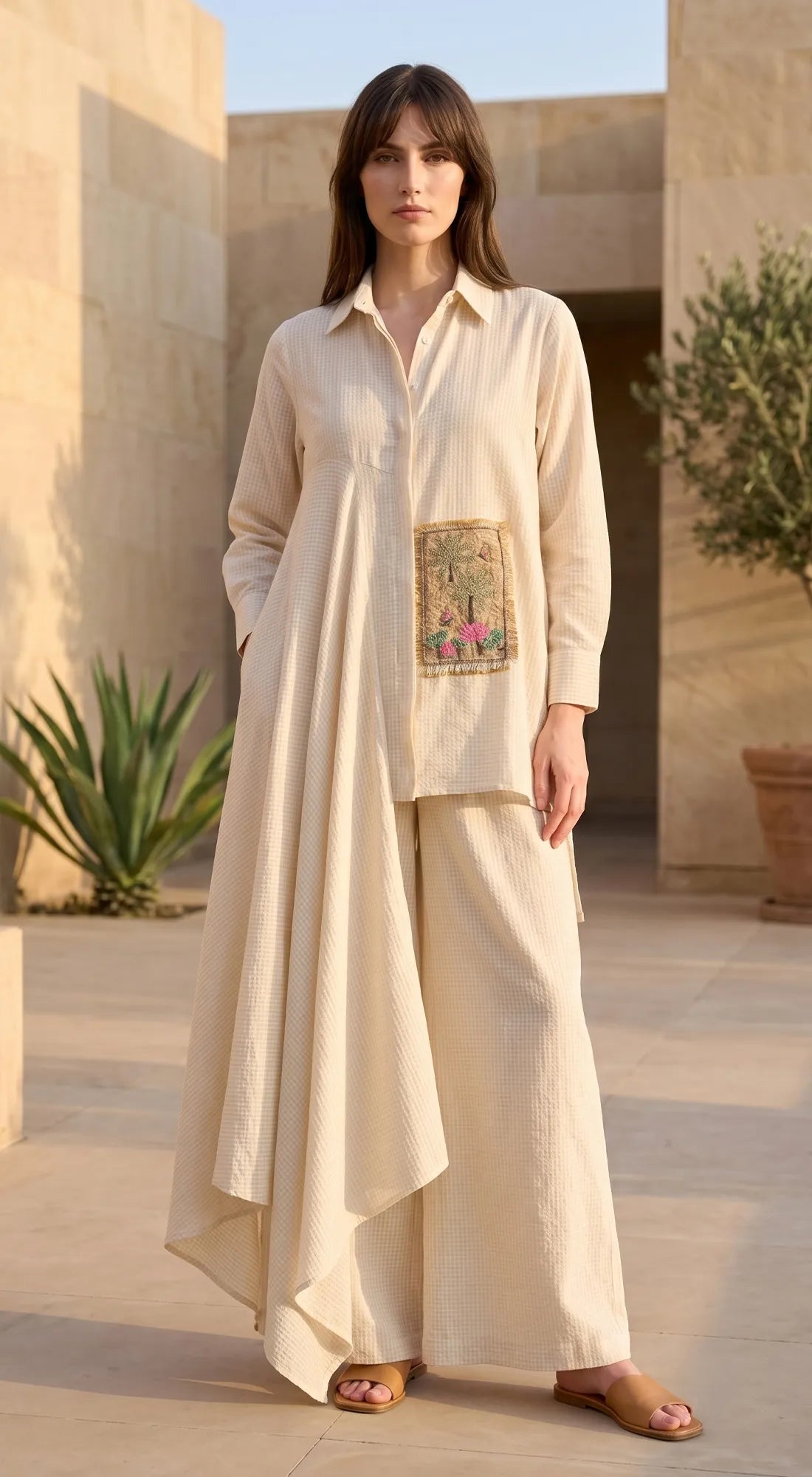Ivory Cotton Co-Ord Set