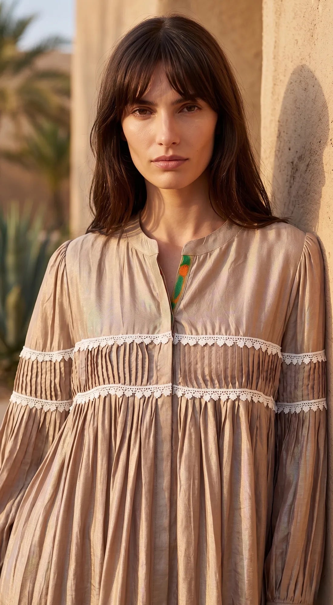 Beige Muslin Shirt