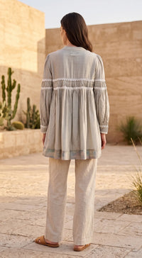 Grey Muslin Shirt