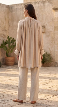 Beige Muslin Tunic
