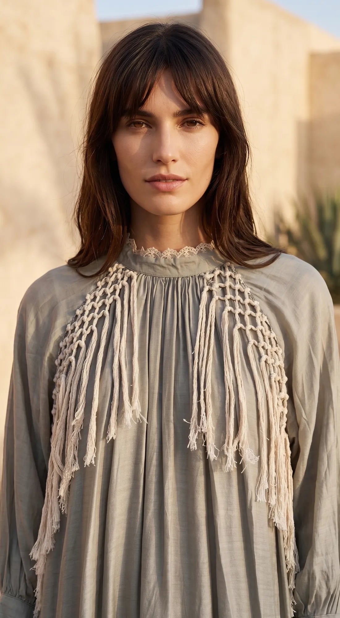 Grey Muslin Tunic