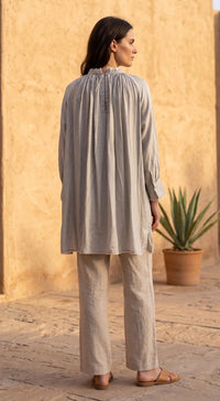 Grey Muslin Tunic