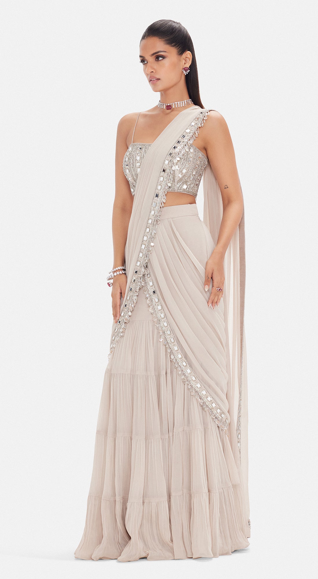 The Blush Imperial Saree Set