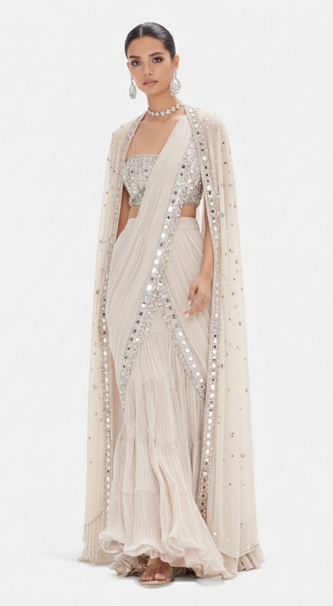 The Blush Imperial Saree Set