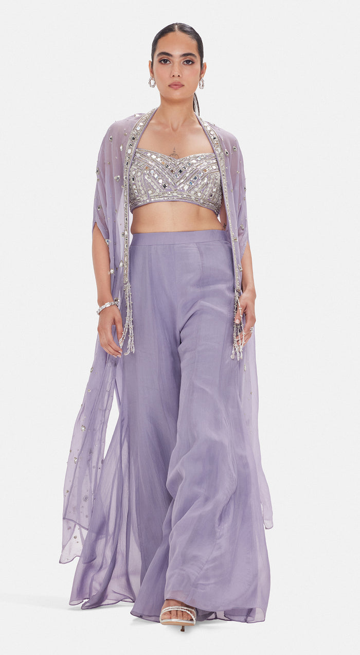 The Ethereal Lavender Cape Set