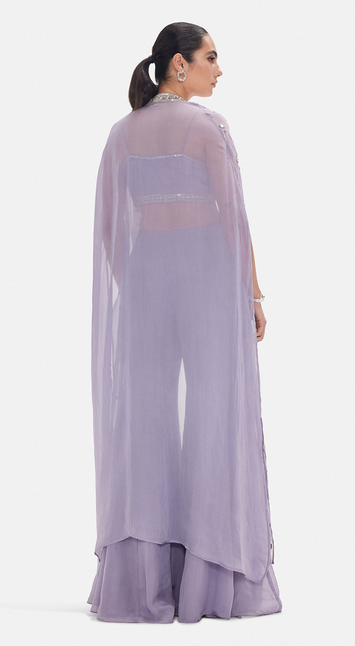 The Ethereal Lavender Cape Set