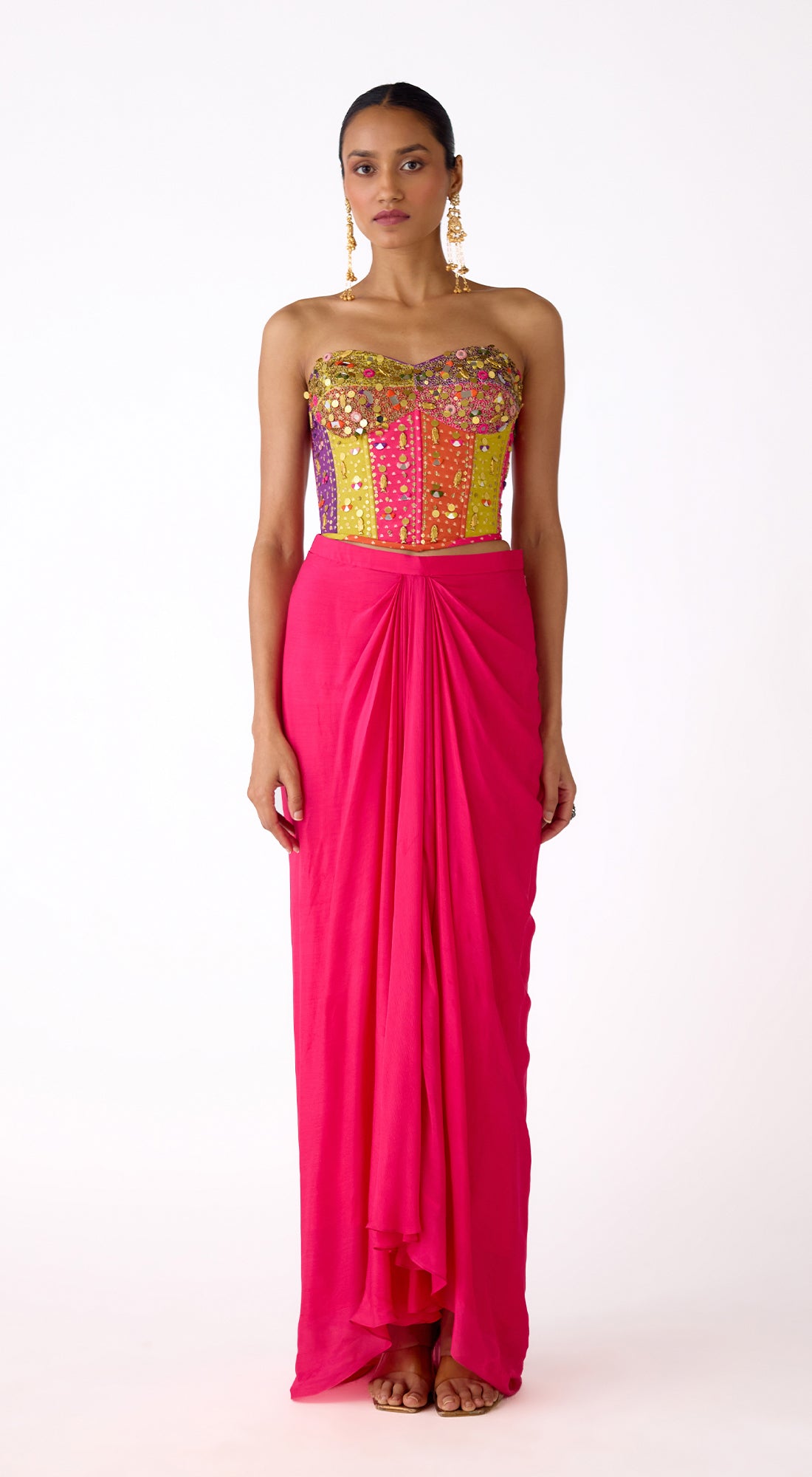 The Fuschia Aura Corset & Skirt Set