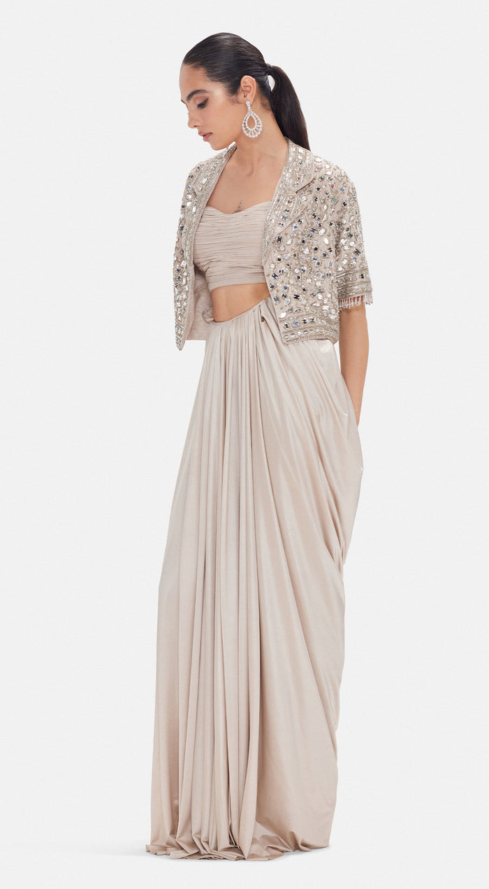 The Ethereal Waves Jacket Set