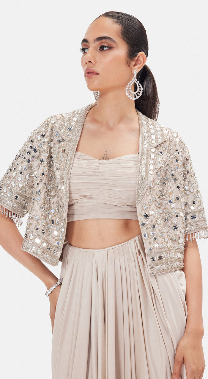 The Ethereal Waves Jacket Set