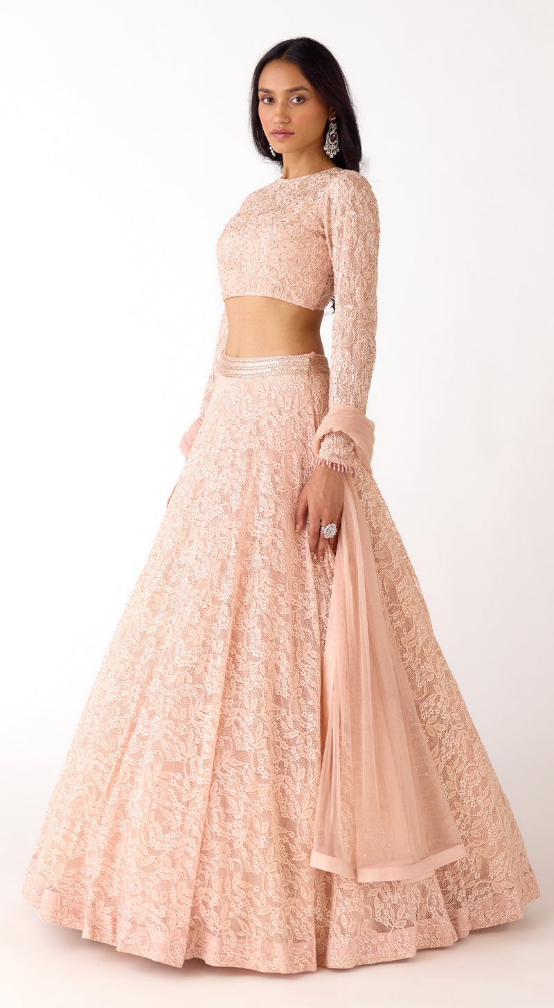 The Soft Blush Lehenga Set