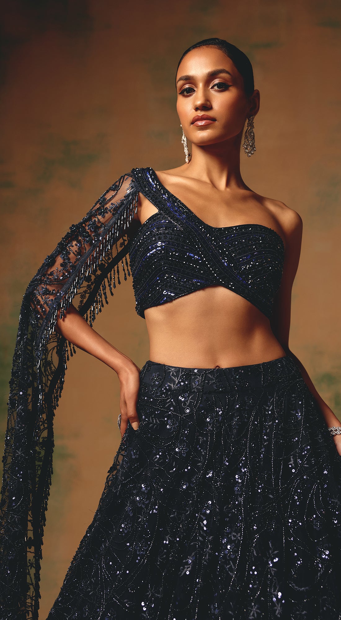 The Waltz of Midnight Lehenga