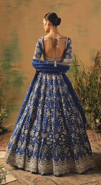 The Electric Peony Lehenga