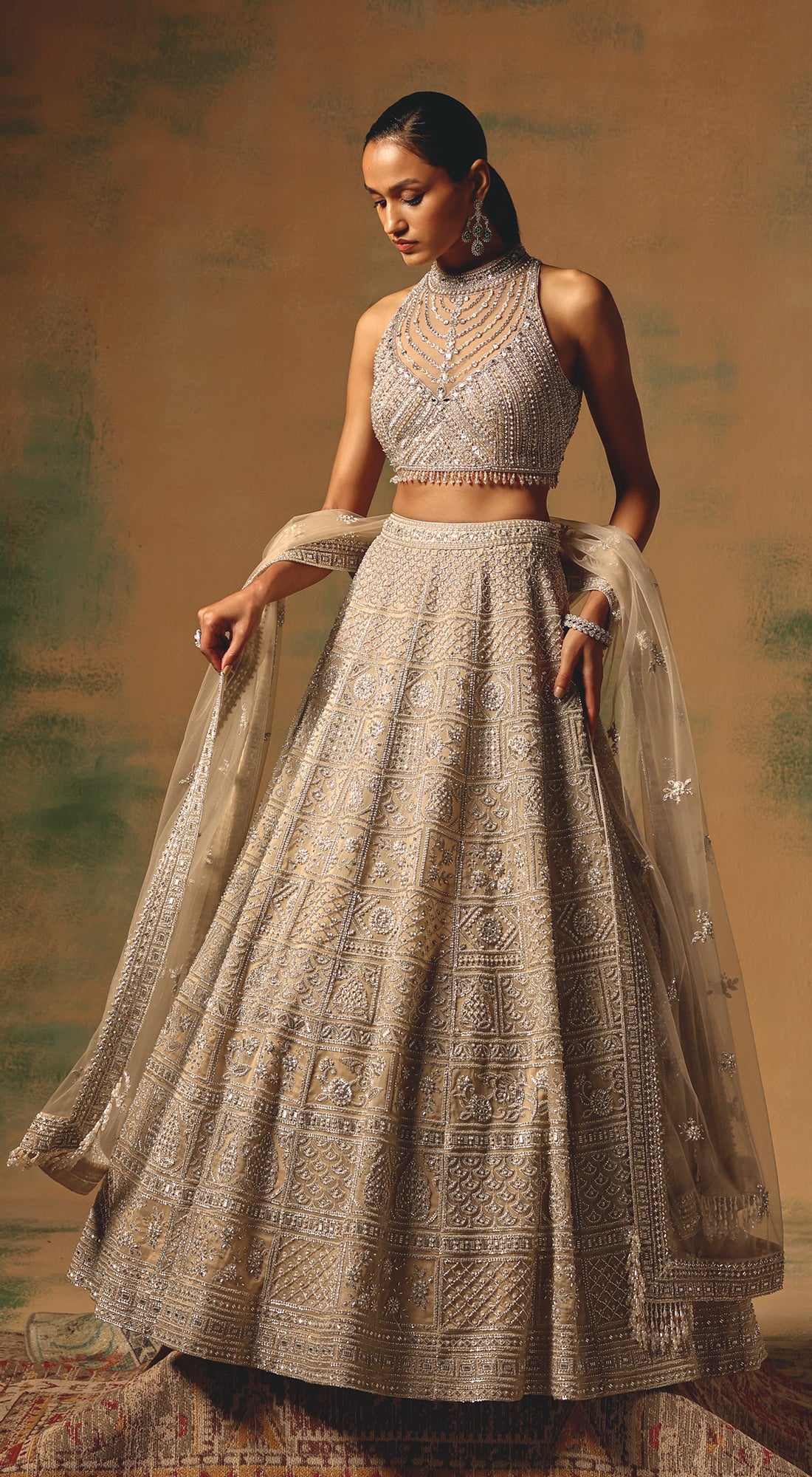 The Amber Dusk Lehenga