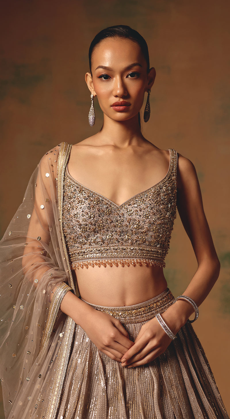 The Champagne Glow Lehenga