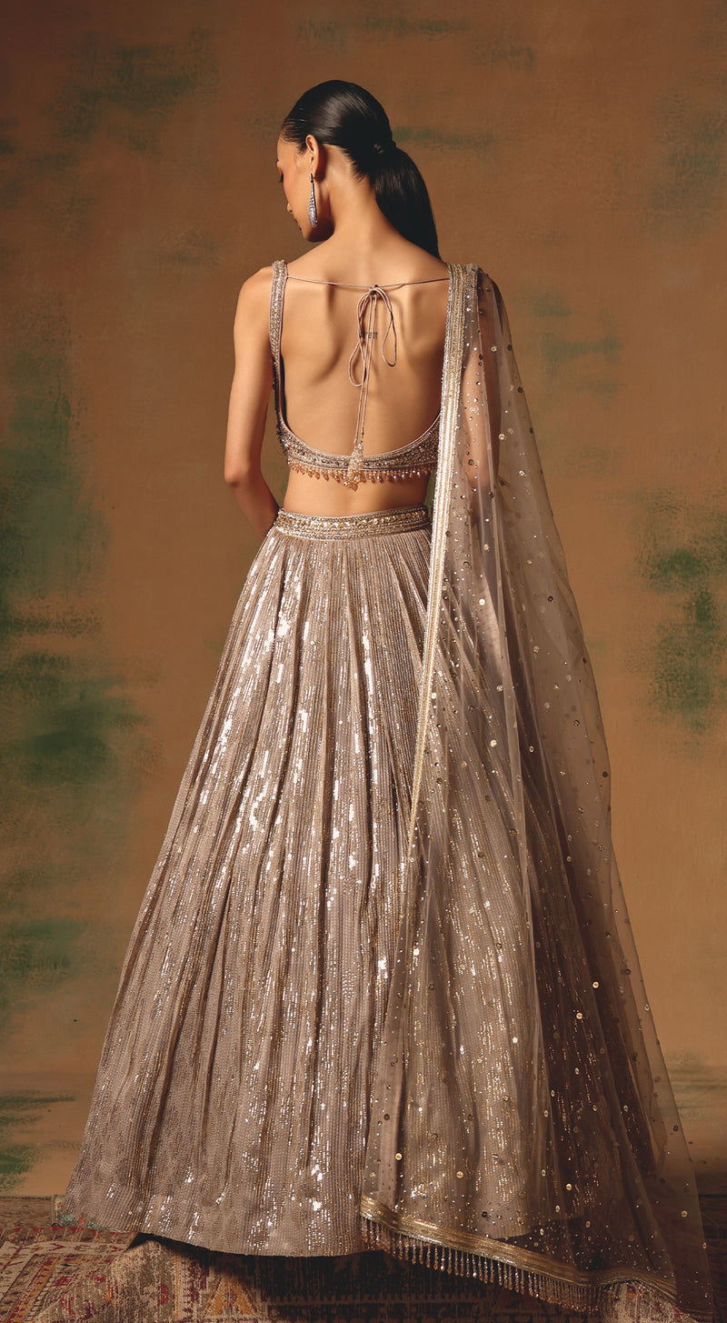 The Champagne Glow Lehenga