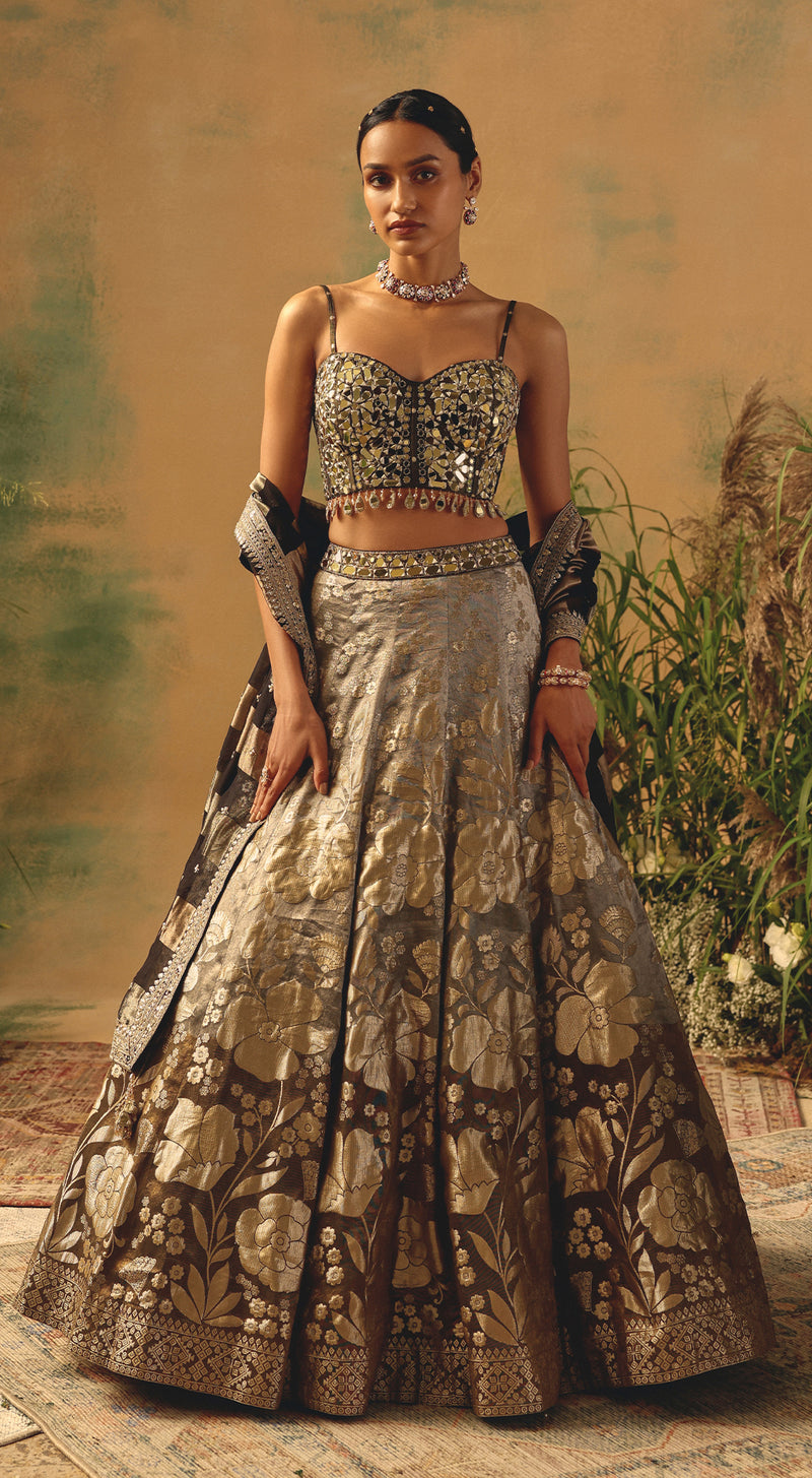 The Wild Fern Lehenga