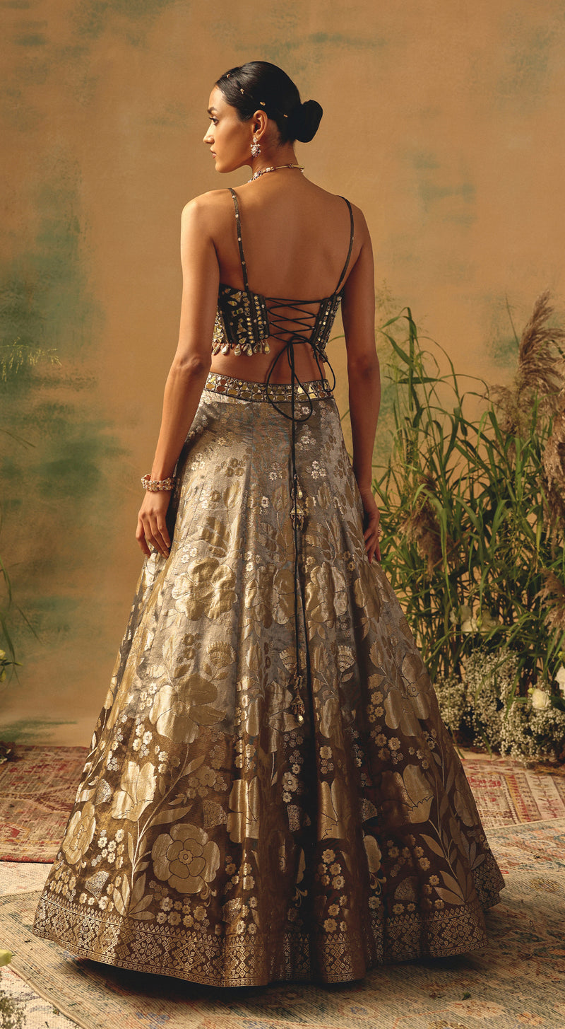 The Wild Fern Lehenga