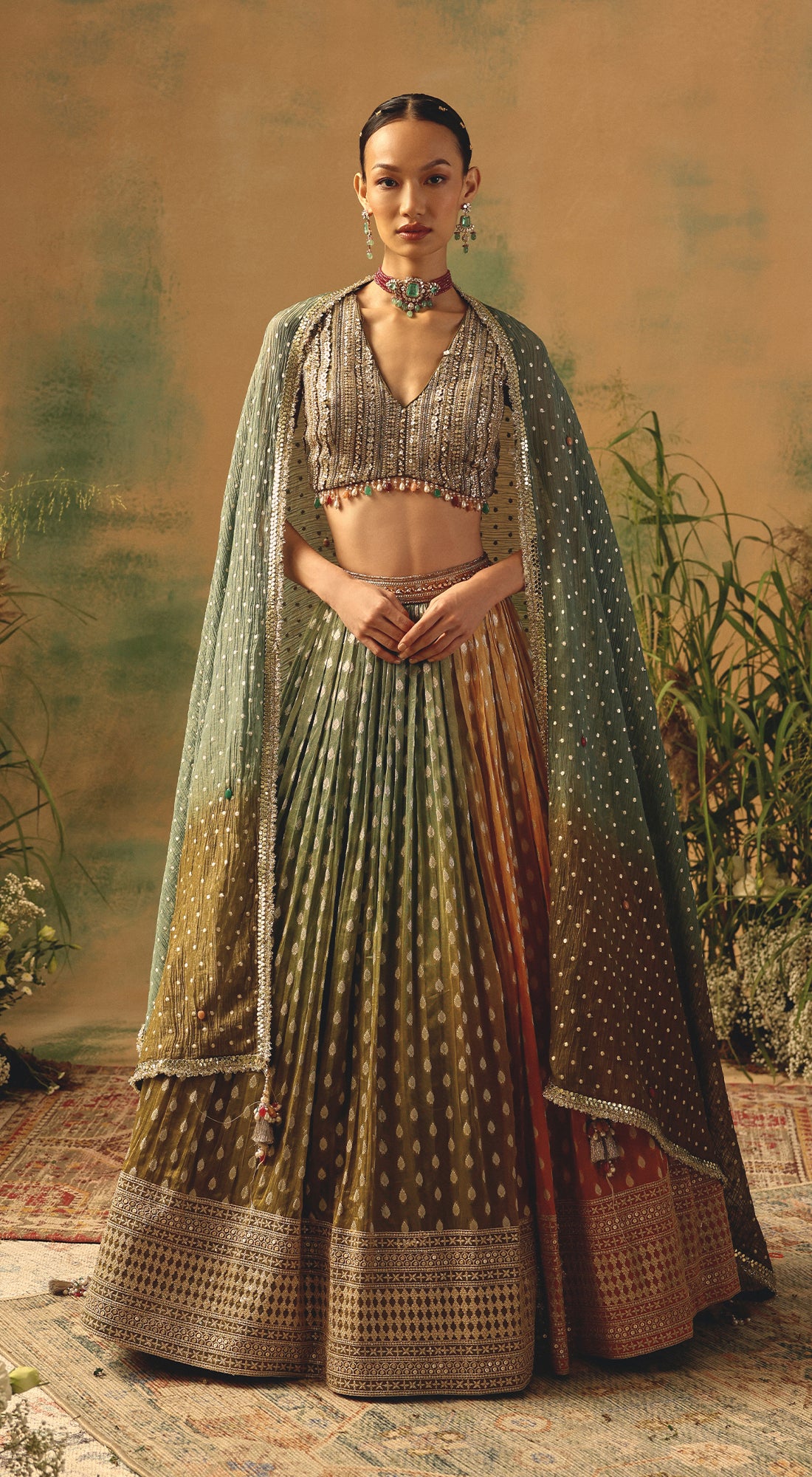 The Haldi Forest Lehenga