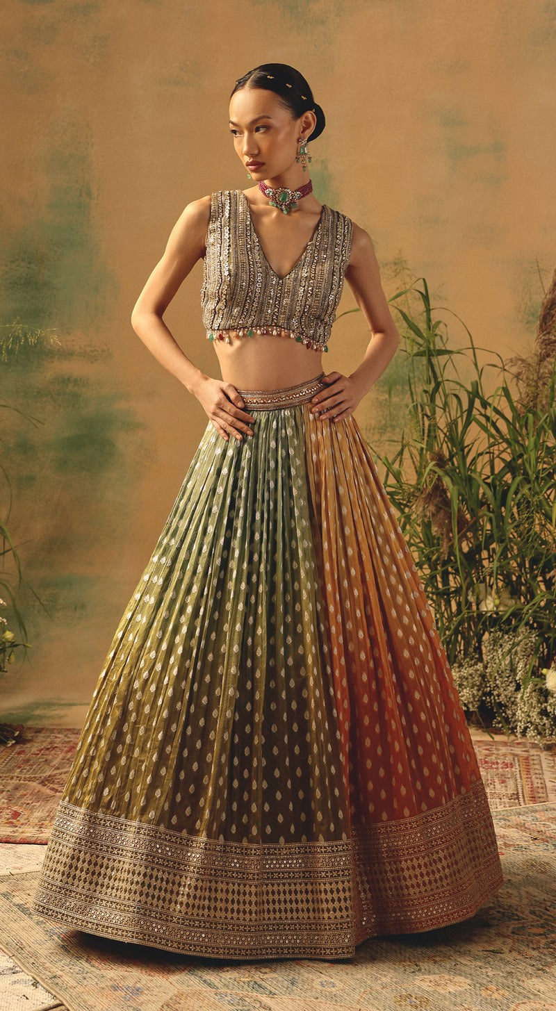 The Haldi Forest Lehenga