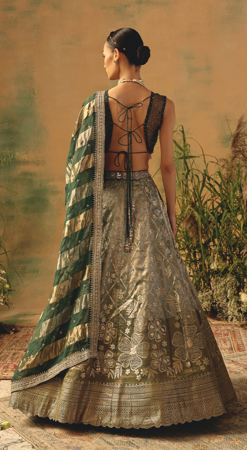 The Olive Blush Lehenga