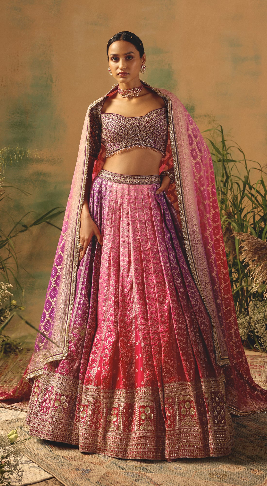 The Wildrose Lehenga
