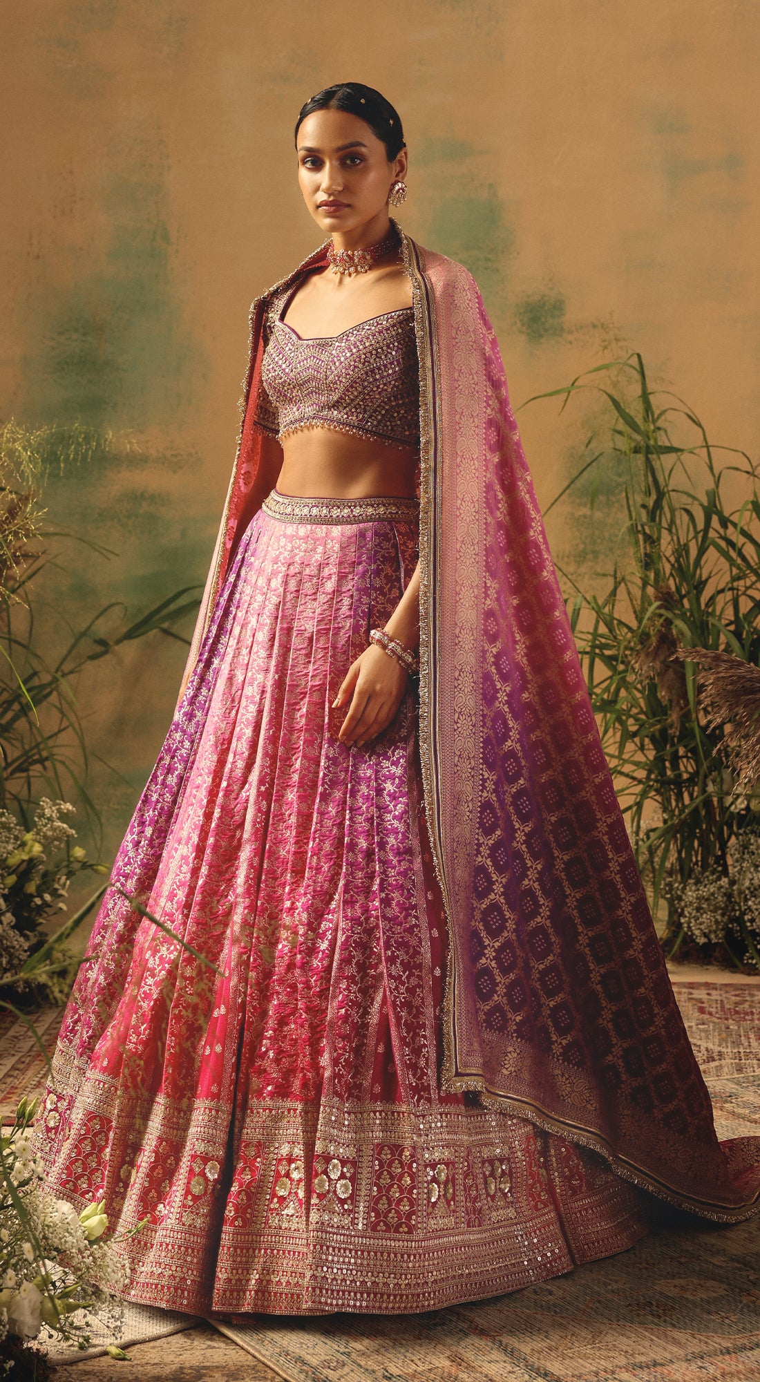 The Wildrose Lehenga