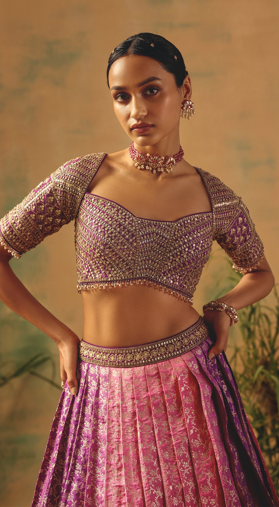 The Wildrose Lehenga