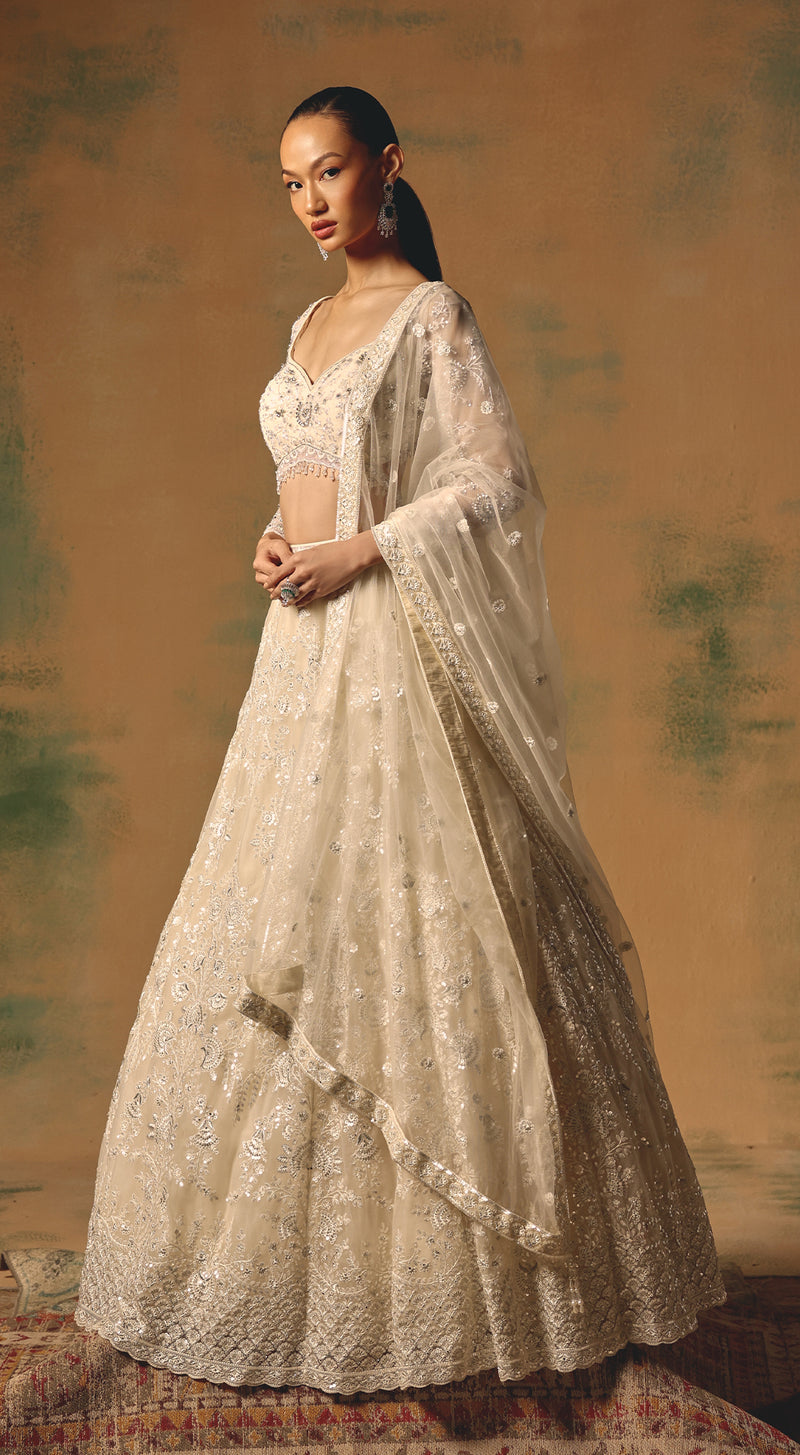 The Moonflower Lehenga